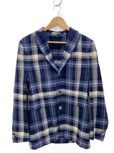 商品画像：テーラードジャケット/--/コットン/IDG/チェック/T2902E 1