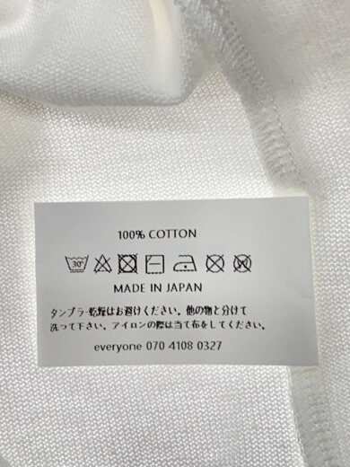 商品画像：Tシャツ/XL/コットン/WHT/EV23-CS06 5