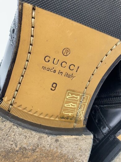 商品画像：レースアップブーツ/US9/BLK/レザー/449950/内側スレ有 5