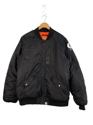 商品画像：フライトジャケット/XL/ポリエステル/BLK/004HJH701002M 1