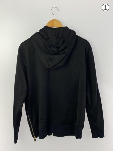 商品画像：ジップパーカー/L/コットン/BLK/MK.213518 2