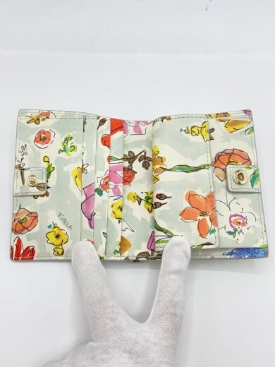 商品画像：2つ折り財布/レザー/BLU/レディース/WP00304/内側花柄 4