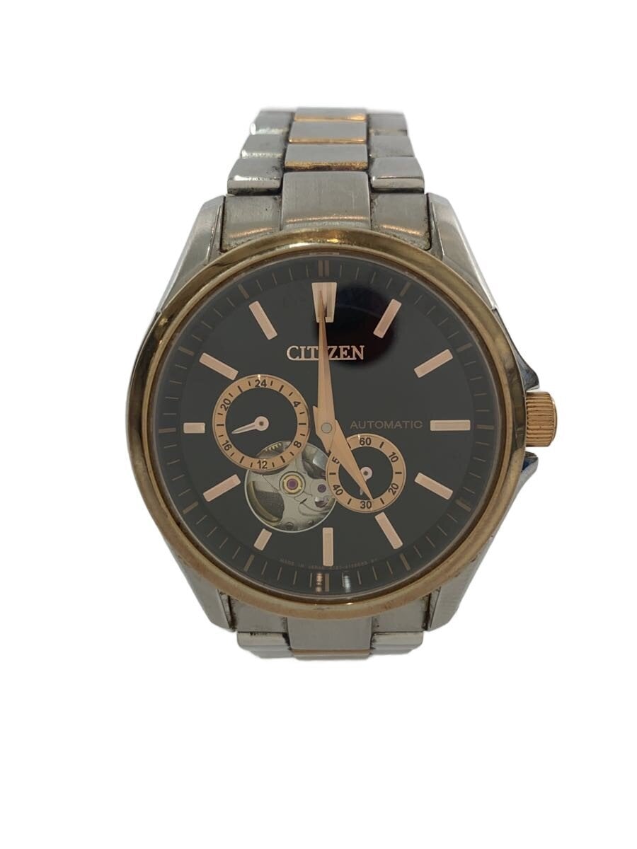 CITIZEN / CITIZEN/自動巻腕時計/アナログ/ステンレス/BLK/SLV/4197-S098203