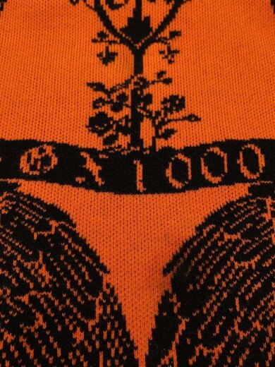 商品画像：ジャガードクルーネッニット/GX1000/ニット・セーター(薄手)/M/コットン/ORN/ 9