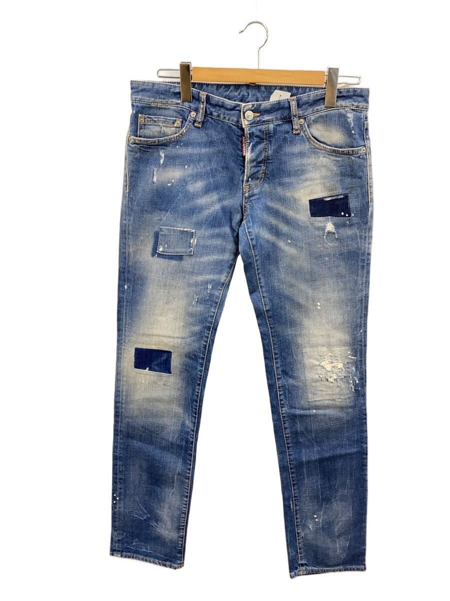 DSQUARED2 / スキニーパンツ/50/コットン/IDG/無地/S71LA0738