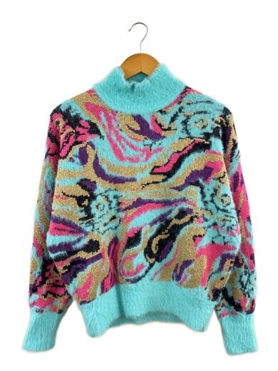 商品画像：ニット・セーター(厚手)/S/ナイロン/BLU 1