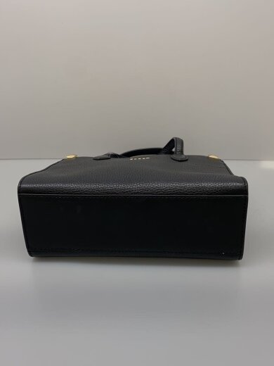 商品画像：ハンドバッグ/レザー/BLK/無地/WB00673 4