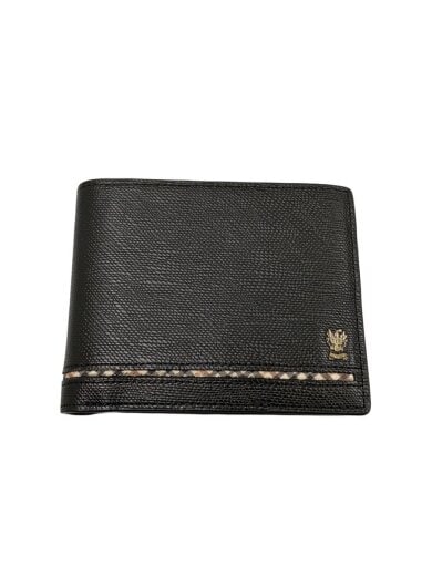 商品画像：2つ折り財布/レザー/BLK/メンズ// 1