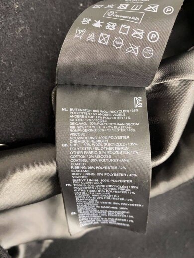 商品画像：ジャケット/S/ウール/BLK// 5