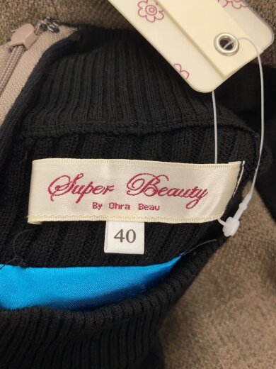 商品画像：Super Beauty/レイヤード風長袖ワンピース/40/ポリエステル/BRW/2326020 3