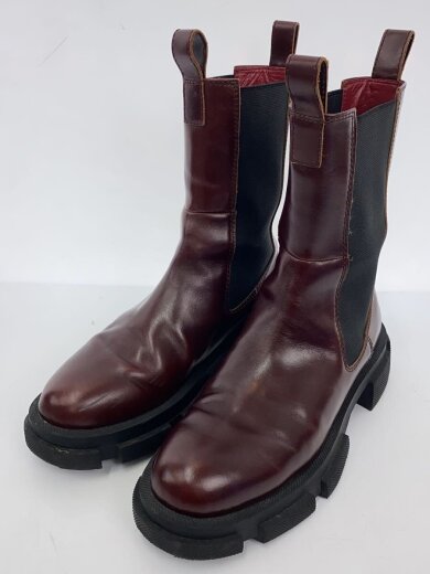 商品画像：MANA マナ/厚底サイドゴアブーツ/38/BRW/518029 2