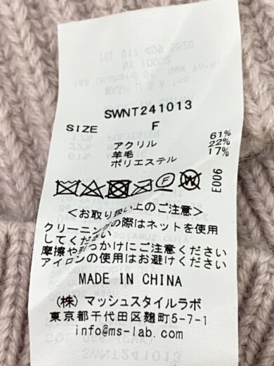商品画像：ニット・セーター(厚手)/FREE/アクリル/PNK/swnt241013// 4