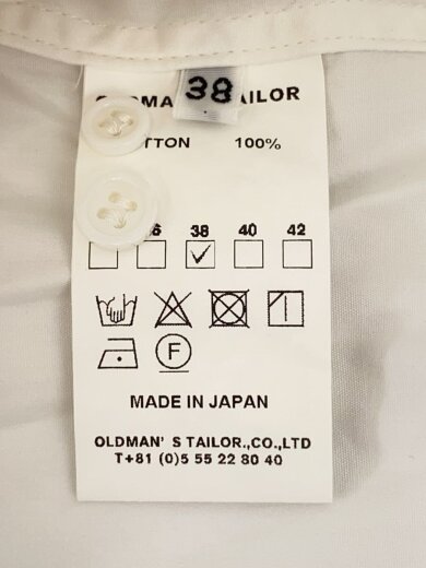 商品画像：長袖シャツ/38/コットン/WHT/無地// 4
