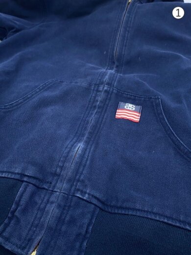 商品画像：FUNKY FRESH GEAR DUCK WORK JACKET/ジップパーカー/XL/コットン/NVY 9