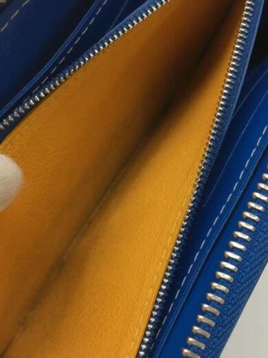 画像：GOYARD長財布/レザー/BLU/メンズ5