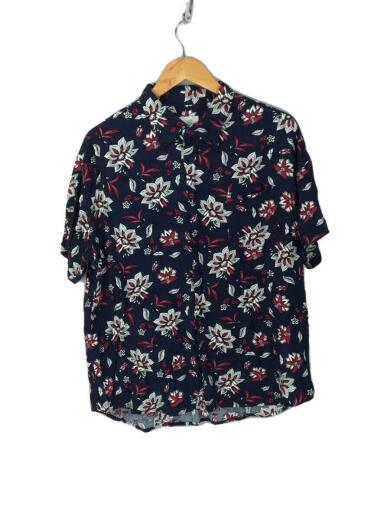 画像：COTORICA.半袖シャツ/L/レーヨン/NVY/総柄1