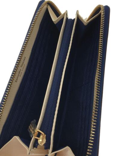 画像：Samantha Thavasa長財布/スウェード/NVY/無地/レディース4