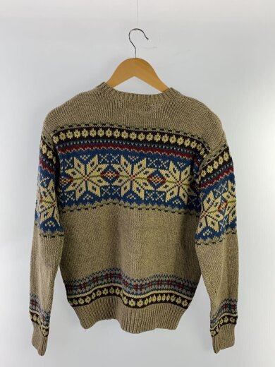 商品画像：ニット・セーター(厚手)/M/コットン/KHK/ノルディック柄/69775 2