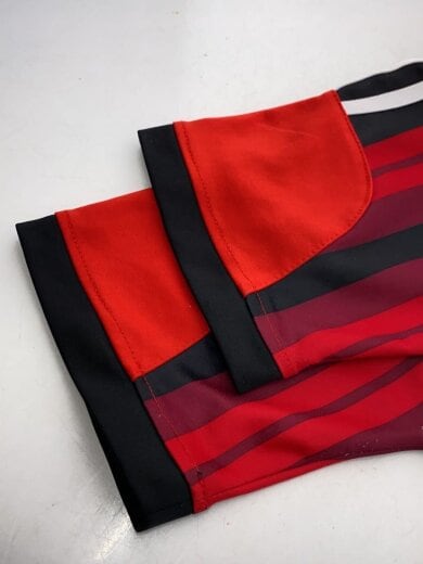 商品画像：Tシャツ/M/コットン/RED/ストライプ 3