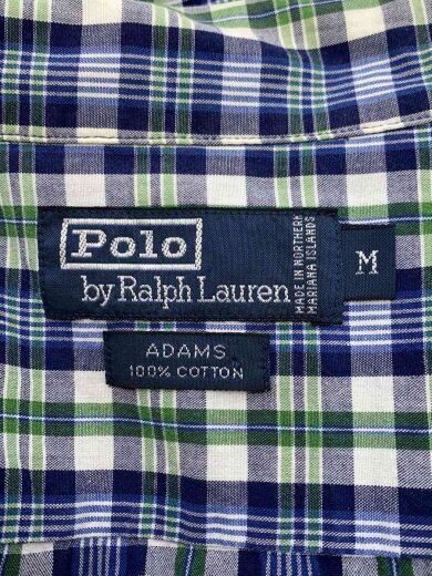 商品画像：90s/ADAMS/半袖シャツ/M/コットン/BLU/チェック 3