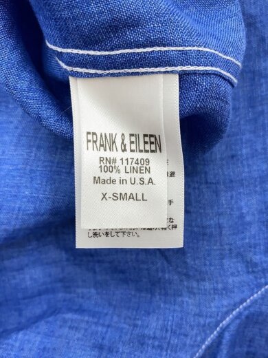 商品画像：ロング長袖シャツ/XS/リネン/BLU 4