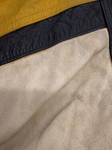 商品画像：レザージャケット・ブルゾン/XL/レザー/YLW/無地 7