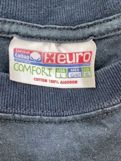 商品画像：Tシャツ/L/コットン/BLK 3