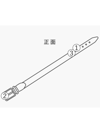 商品画像：ベルト/レザー/RED/メンズ 9