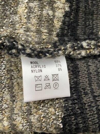 商品画像：ニット・セーター(厚手)/XL/ウール/BLK/チェック/CL-23AW048 4