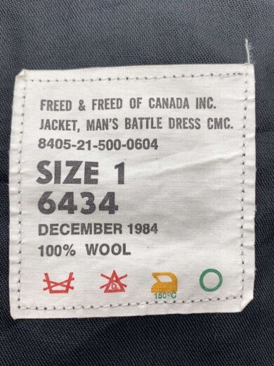 商品画像：BATTLE DRESS/ミリタリージャケット/1/ウール/NVY/5405-21-500-0604 3