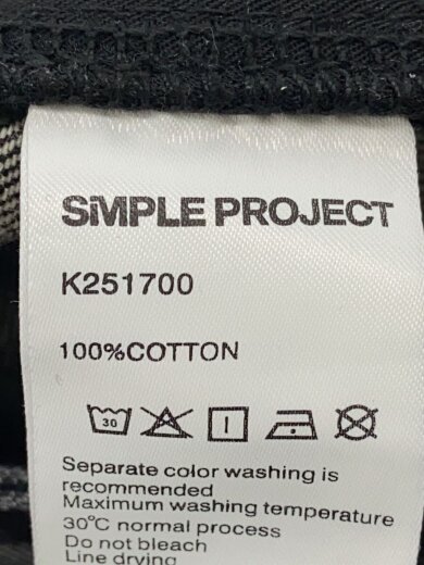 商品画像：ストレートパンツ/XL/コットン/BLK/無地/K251700 5