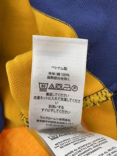 商品画像：ポロシャツ/M/コットン/NVY/ストライプ 4