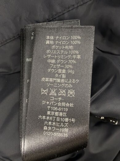 商品画像：ダウンベスト/S/ナイロン/BLK/無地 4