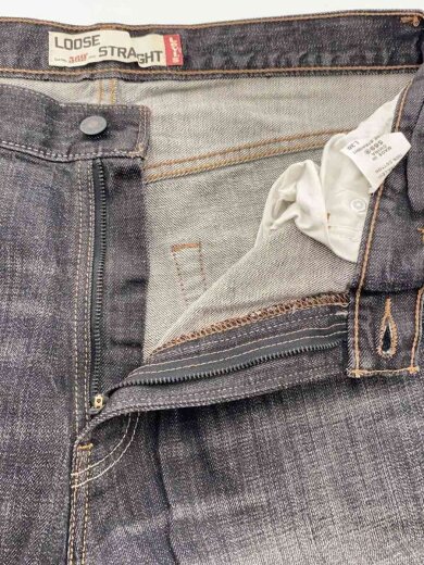 商品画像：ストレートパンツ/34/デニム/BLK 3