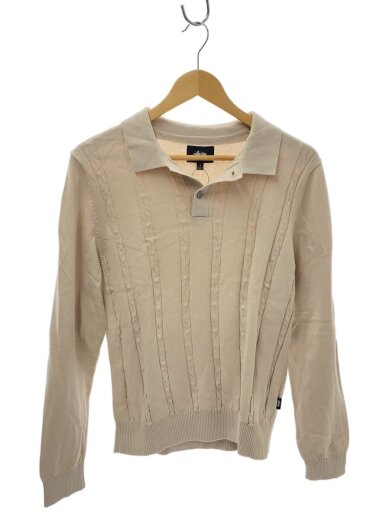 商品画像：長袖ポロシャツ/S/コットン/CRM 1