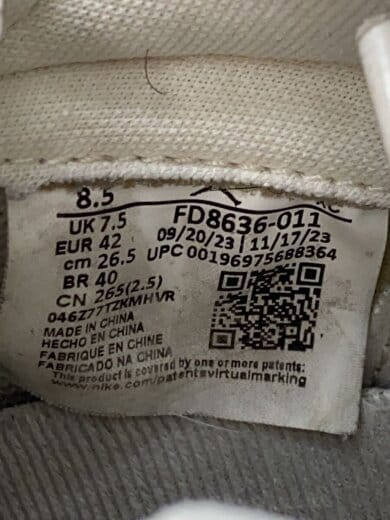 商品画像：エア ジョーダン 1 HIGH OG クラフト/26.5cm/GRY 6