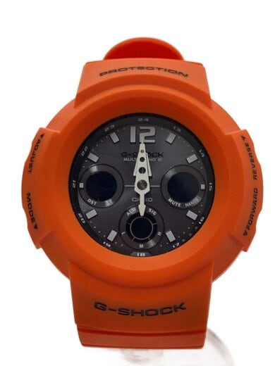 商品画像：腕時計/デジアナ/ラバー/BLK/ORN/AWG-M510MR 1