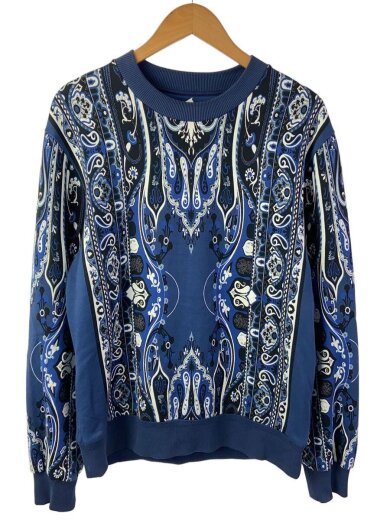 商品画像：スウェット/M/コットン/NVY/ペーズリー/231-1Y675-9488 1