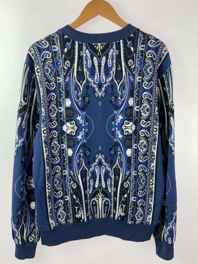 商品画像：スウェット/M/コットン/NVY/ペーズリー/231-1Y675-9488 2