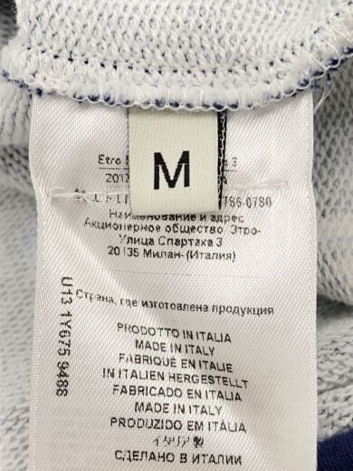 商品画像：スウェット/M/コットン/NVY/ペーズリー/231-1Y675-9488 4