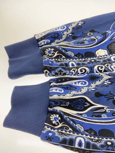 商品画像：スウェット/M/コットン/NVY/ペーズリー/231-1Y675-9488 6