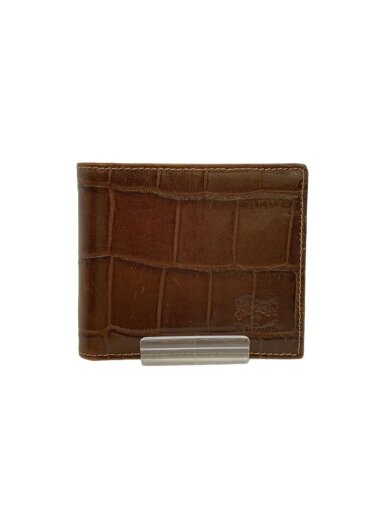 商品画像：2つ折り財布/レザー/BRW/無地/メンズ 1