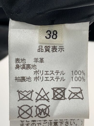 商品画像：レザージャケット・ブルゾン/38/羊革/BLK 4