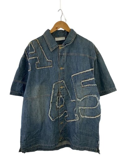 商品画像：半袖シャツ/XL/デニム/BLU/無地 1