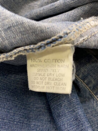 商品画像：半袖シャツ/XL/デニム/BLU/無地 4