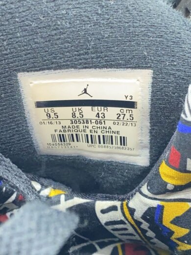 商品画像：AIR JORDAN 8 RETRO/エアジョーダンレトロ/ブラック/305381-061/27.5cm/BLK// 5