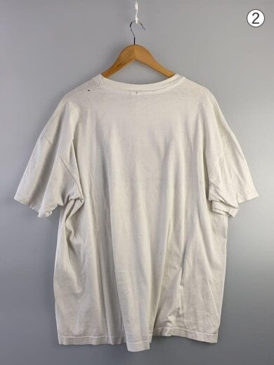 商品画像：90s/USA製/Human i Tees/EYE ON SURVIVAL/Tシャツ/2L/コットン/WHT/虎// 2