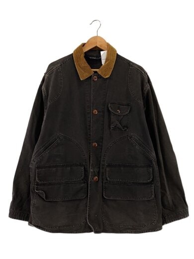 商品画像：80s/ハンティングジャケット/襟コーデュロ/L/コットン/BLK// 1