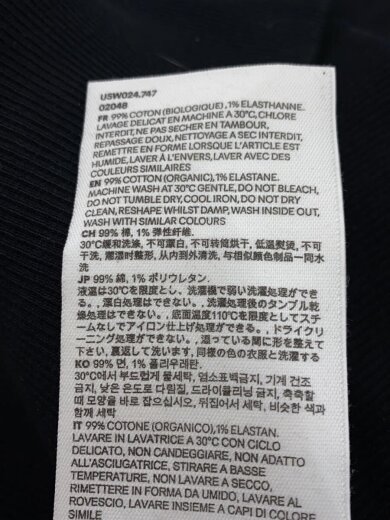 商品画像：スウェット/S/コットン/BLK/USW024.747// 4