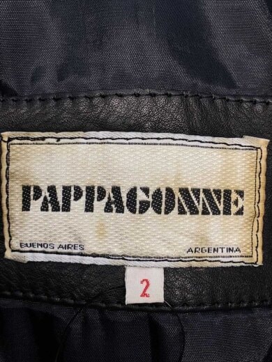 商品画像：レザージャケット・ブルゾン/2/レザー/BLK/Pappagonne/ジップ動き悪い// 3